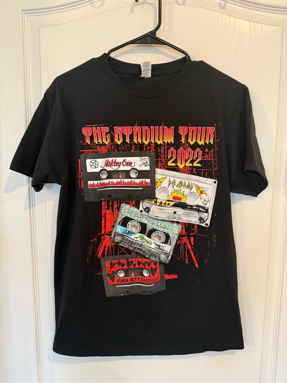 Motley Crue-Def Leppard Stadium Tour 2022 black T-shirt medium
